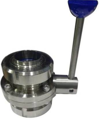 BALAJE TECHNOLOGIES BT Sanitary Stainless Steel 304 Tri Clamp Butterfly Valve with Pull Handle Wave Motion Apparatus