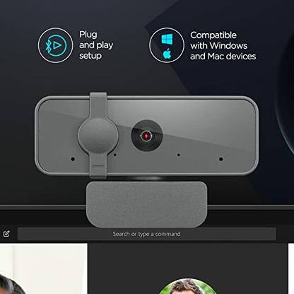 Lenovo 300 FHD 2.1 HD  Webcam with Built-In Microphone USB Connectivity
