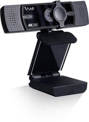 AIWaft 4K Webcam with AI Auto-Focus, EPTZ, Dual Microphones, 2D Noise Reduction 1080 HD  Webcam with Built-In Microphone with Night Vision USB Connectivity