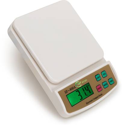 RCSP SF-400A Kitchen Weighing Scale | 1g to 10kg | Digital Display | Battery Operated Weighing Scale