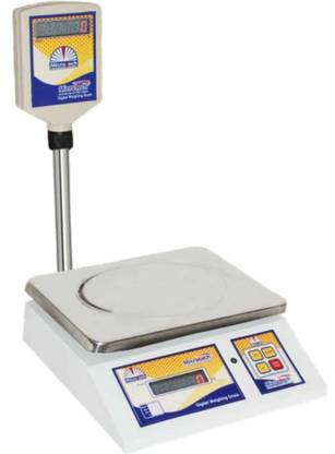 Microtech 30kg Weight Machine pole, 2g Accuracy,Metal Body,Platform Size 9.5×11.5 inch Weighing Scale