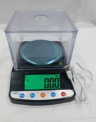 King Star JOHRI Jewellery Weighing Machine 10mg to 1Kg Weight Capacity, pan size :11.5cm Weighing Scale