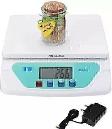 Nac Global TS500 30 Kg Digital Kitchen Weight Kata Scale Taraju Fruit (White) Weighing Scale