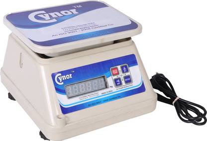 MCP Healthcare Cynor ABS Electronic Weighing Scale LED Dual Screen 30Kg X5g Accuracy Chargeable Weighing Scale