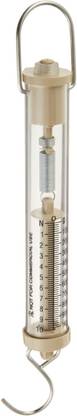 Kambojtraders Spring Balance Acrylic Tubular Dynamometer- Dual Transparent Scale - 10N/1KG Weighing Scale