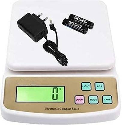 laxmi gold Electronic SF-400A Portable Digital Weight Scale with Adaptor (White) Weighing Scale