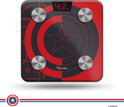Powermax Fitness BCA-130 Captain America Smart Bluetooth Body Fat, BMI, BMR, Composition Analyser Weighing Scale