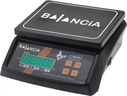 SELMEZ Double Display Weight Machine For Shop Kitchen balance Scale (Black) Weighing Scale