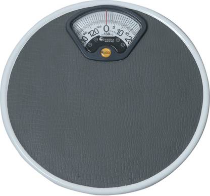 alis Analog Weight Bathroom Scale Round with Reliable Scale Track, Non-Slip & Scratch Resistant Platform | Body Weight Machine Colour May Very Round Shape 0-130kg Weighing Scale