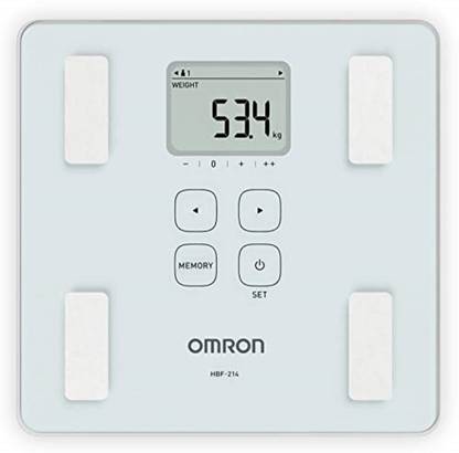 OMRON HBF 214 Digital Full Body Composition Monitor with 4 User & Guest Mode Feature Weighing Scale