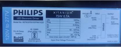 BRIGHTLIGHT XITANIUM 75w LED driver 07ma Weighing Scale