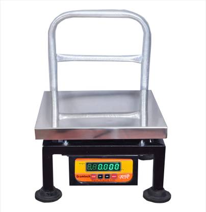 GRAMTECH Weight 100kg x 10g Weighing Scale Pole S.S Machine Double Display for Shop Weighing Scale