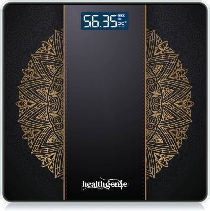 Healthgenie Heavy Duty Electronic Thick Tempered Glass LCD Display With 3 Years Warranty Weighing Scale