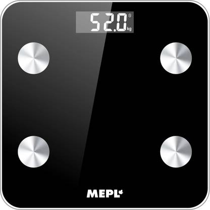 MEPL Weighing Machine for Home Digital Weight Machine for Human LCD Smart Electronic Bluetooth Fitness Body Composition Monitor Analyzer 2.0 Weighing Scale