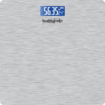 Healthgenie Thick Tempered Glass LCD Display Digital Weighing Scale