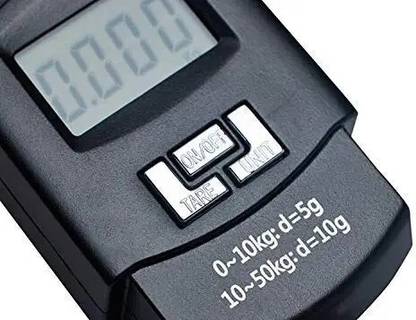 Dargan BLACK PORTABLE LCD DIGITAL WEIGHTING SCALE Weighing Scale