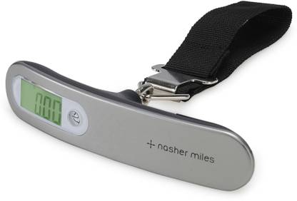Nasher Miles Digital Weighing Scale for Luggage Weight Machine - 50 kg capacity, Steel body Weighing Scale