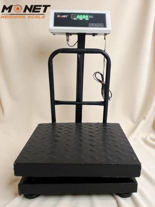 monet international 200kg; 16*16 inches; High Precision ; Heavy Duty ; 2 Days Battery Backup Weighing Scale