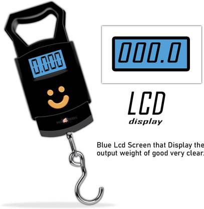 Pick Ur Needs Weighing Scale with LCD Display, 50kg Digital Electronic Hanging Hook Scale Weighing Scale