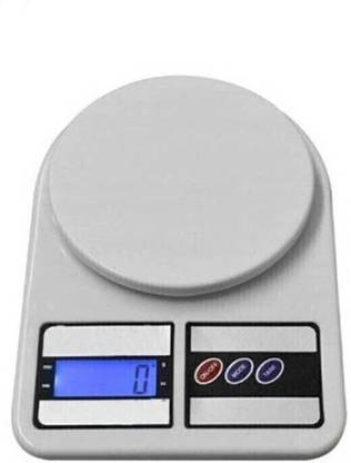 texla 1 Gm To 10 Kg Portable Multipurpose Round Plate kitchen Weighing Scale (White) Weighing Scale