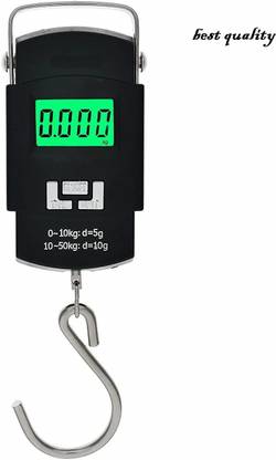 Zqoum Digital 50kg Hanging Vajan Kata For Shop Traveling Use (Black) Weighing Scale Weighing Scale