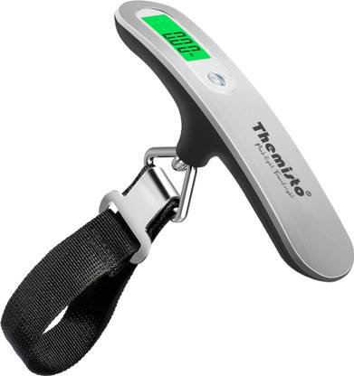 tHemiStO TH-WS09 Digital Luggage Scale with Tare and Hold Function, Max. weight = 50kg Weighing Scale