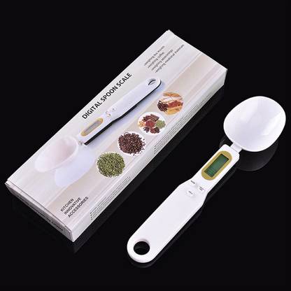 ELITEHOME Weighing Spoon with LCD Display Digital Weight Measure Scale for Kitchen, Floor Weighing Scale