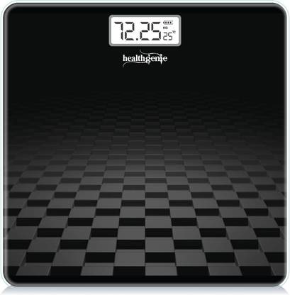 Healthgenie Digital Weight Machine Thick Tempered Glass LCD Display With 3 Years Warranty Weighing Scale