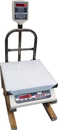 VODA PLATFORM SCALEWITH RED LED DISPLAY WITH INBUILT RECHARGE BATTARY BACKUP 15 HOURS Weighing Scale