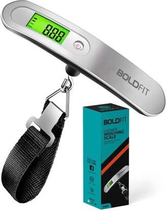 BOLDFIT Luggage Weight Machine Digital Weighing Scale for Luggage Weighing Scale 50kg Weighing Scale