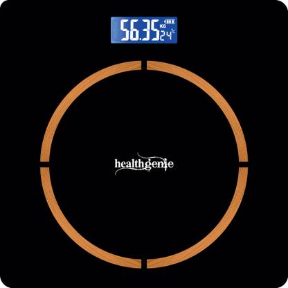 Healthgenie Digital Weight Machine Thick Tempered Glass LCD Display With 3 Years Warranty Weighing Scale