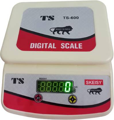 Skeisy NEW TS-600 WHITE DOUBLE DISPLAY WEIGHING MACHNE AND POWER UP TO 30KGX1GM Weighing Scale