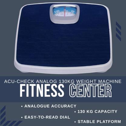 ACU-CHECK Analog 130kg Weight Machine for Human Body Weighing Scale