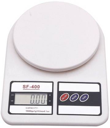 SSVL Electronic Digital 1Gram-10 Kg Weight Scale Kitchen Weight Scale Machine Measure for measuring fruits,shop,Food,Vegetable,vajan,kirana kata,kirana weight machine Weighing Scale for grocery,kata,taraju,shop,computer kata,tarazu,jewellery,sabzi,kirana, Weighing scale (White) Weighing Scale (White) Weighing Scale