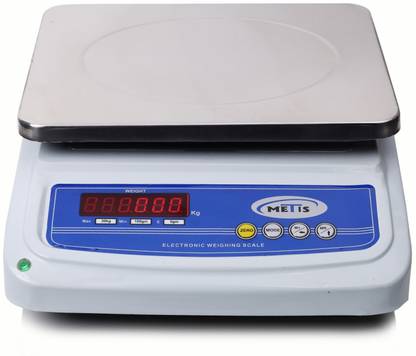 Metis 30kg and 2g Accuracy Metal Body Weighing Machine with Front & Back Side Display Weighing Scale