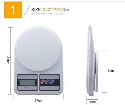 SOHIGHLLP Weight Scale Upto 10kg Digital Display Touch Button Auto Zero Weighing Scale