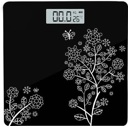 Maxpro WC134 Flora Digital Weighing Scale with thick tempered glass, LCD Panel Weighing Scale