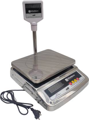 KiloMaxx KM-23, 50kg Weight Scale Front & Green Pole Display Multipurpose Weighing Scale