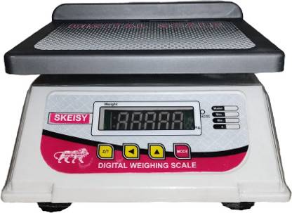 Skeisy NANO ABS WHITE WEIGHING MACHINE AND DOUBLE DISPLAY WEIGHNG MACHINE Weighing Scale
