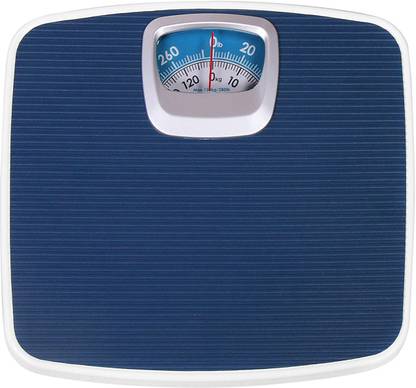 ACU-CHECK Analog Weight Machine, Weight machine for Human Body, Weighing Scale-Blue-130Kg Weighing Scale