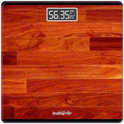 Healthgenie Digital Weight Machine Thick Tempered Glass LCD Display 2+1 Yr extended Warranty Weighing Scale
