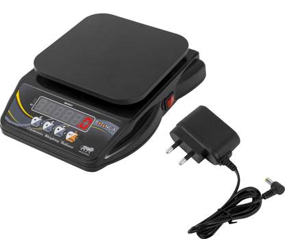 NIVAYO Balancia 10Kg Rechargeable Ultra-Slim Weight Machine - for Home & Kitchen, Shop Weighing Scale
