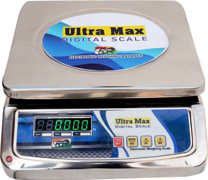 ULTRA MAX Steel Body Digital Weight Machine With Front & Back Display Digital Scale 30 KG Weighing Scale