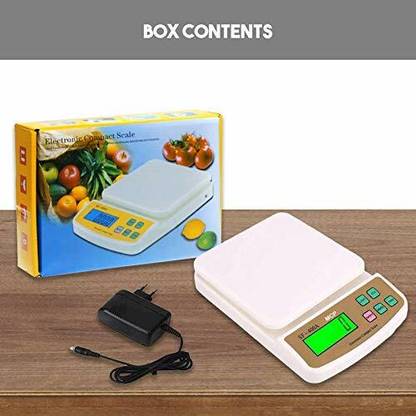 Zelenor Electronic Digital 1Gr-10 Kg Weight Scale LCD Kitchen Weight Scale, Taraju Kanta Weighing Scale