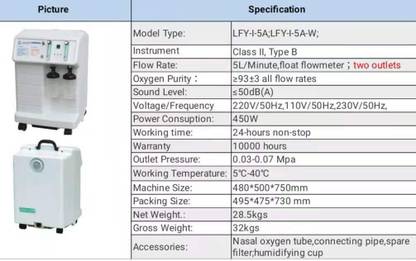 surya marketing corporation OXYGEN CONCENTRATOR-5L Weighing Scale