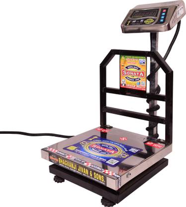 Sonata Xlent 200 Kg Capacity 20 gm accuracy Steel platform Size (16*16) Digital Weighing Scale
