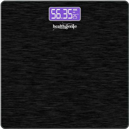 Healthgenie Thick Tempered Glass LCD Display Digital Weighing Scale
