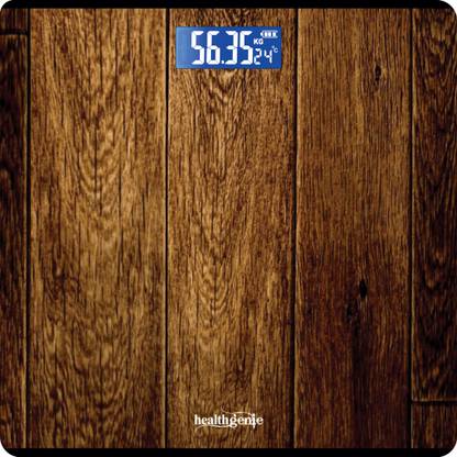 Healthgenie Digital Weight Machine Thick Tempered Glass LCD Display With 3 Years Warranty Weighing Scale