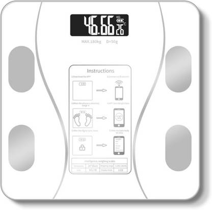 ACU-CHECK Bluetooth Weight machine Weight machine for Human Body weighing scale body fat Weighing Scale