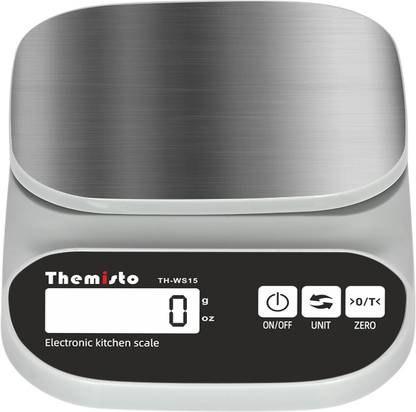 tHemiStO TH-WS15 Stainless Steel (10kg) Kitchen Weighing Scale